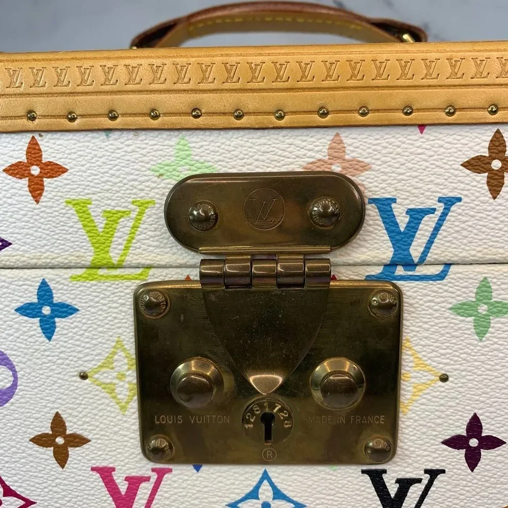 Louis Vuitton Multicolor Boite Pharmacie Monogram Blanc Murakami Trunk LV Case